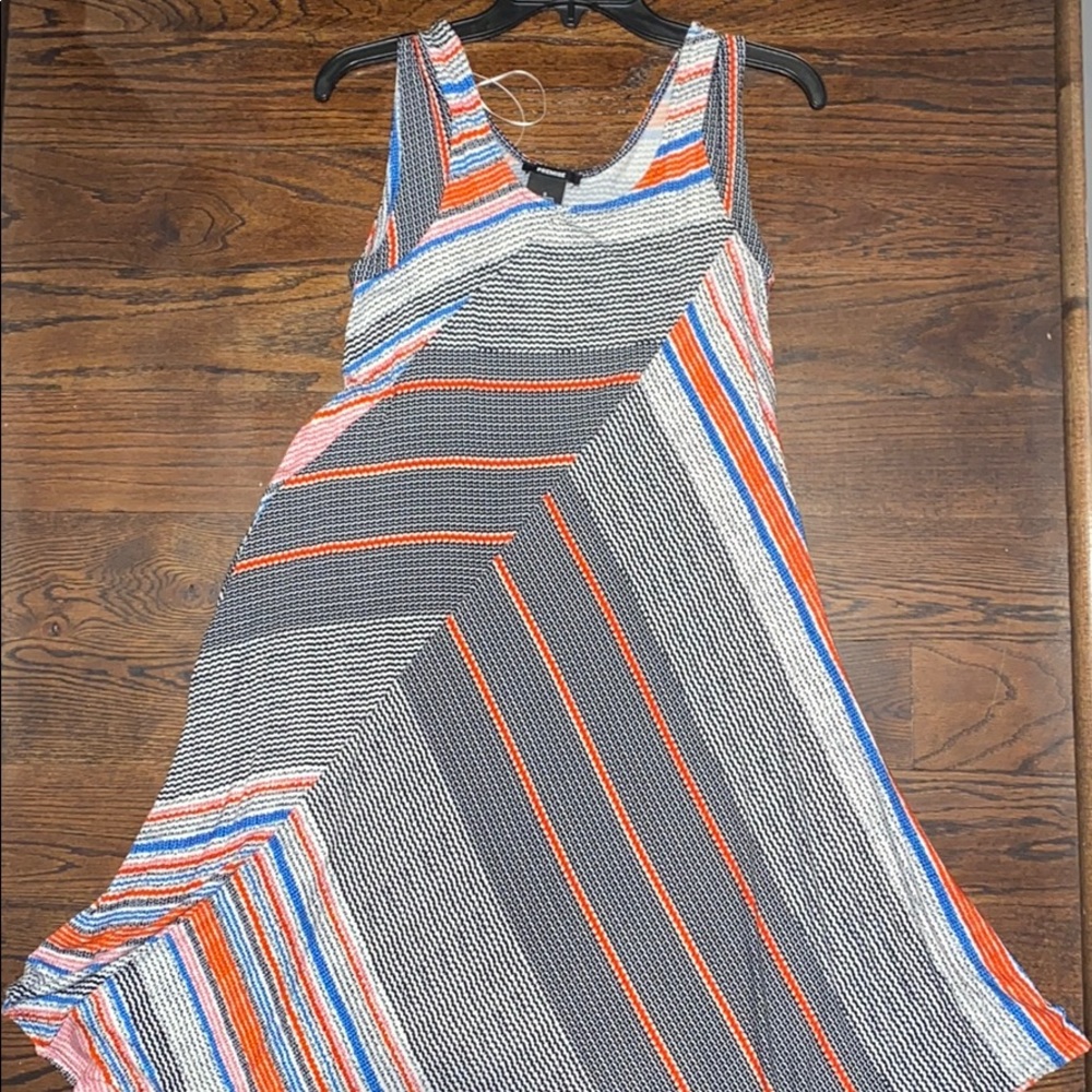 Knee length colorful dress